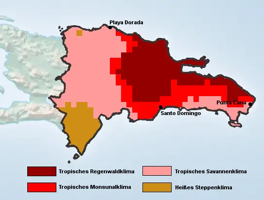 Dominikanische Republik Klimazone