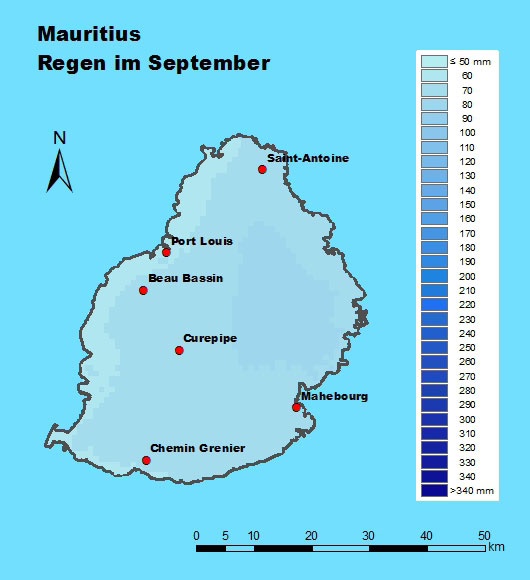 Mauritius Regen September