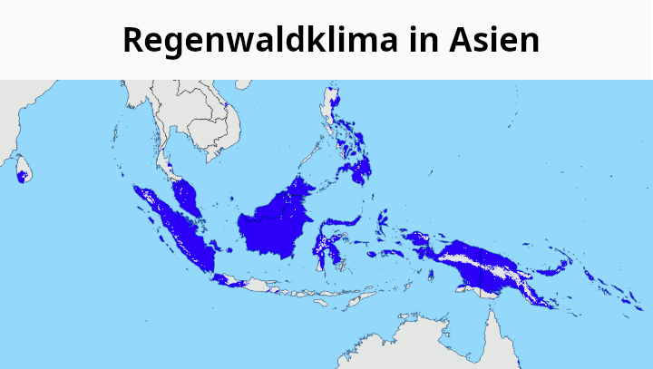 Regenwaldklima Asien