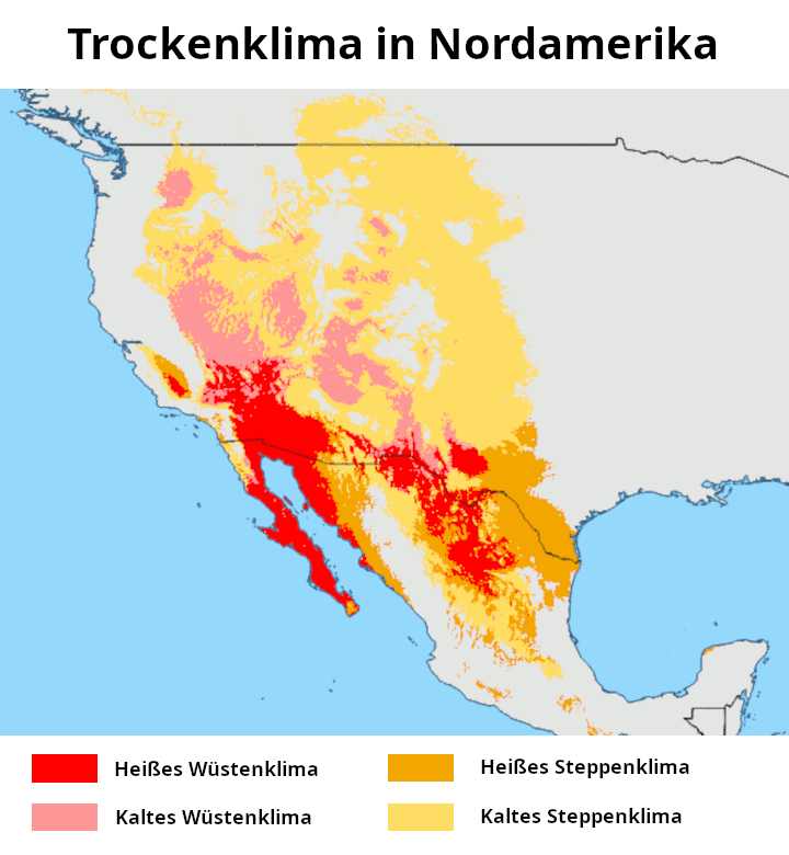 Nordamerika Trockenklima