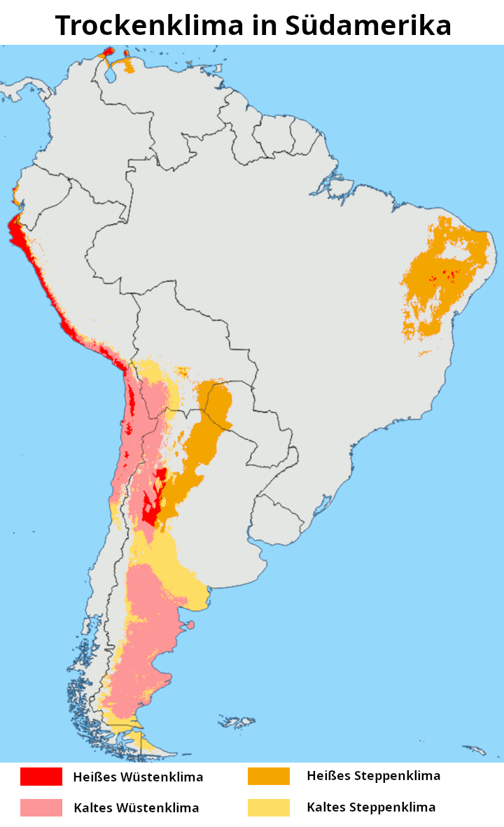 Südamerika Trockenklima