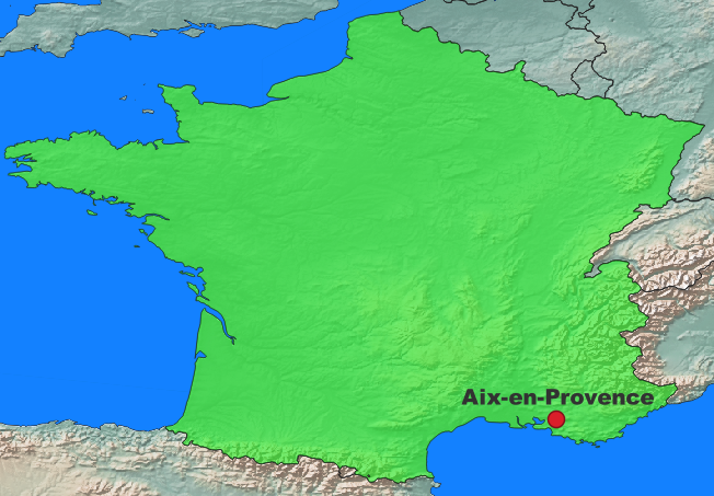 Aix-en-Provence Lage Frankreich