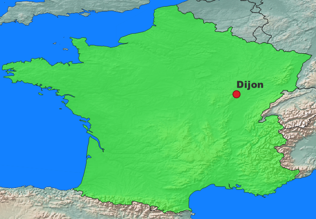 Dijon Lage Frankreich