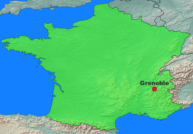 Grenoble Lage Frankreich