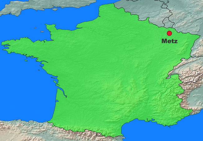 Metz Lage Frankreich