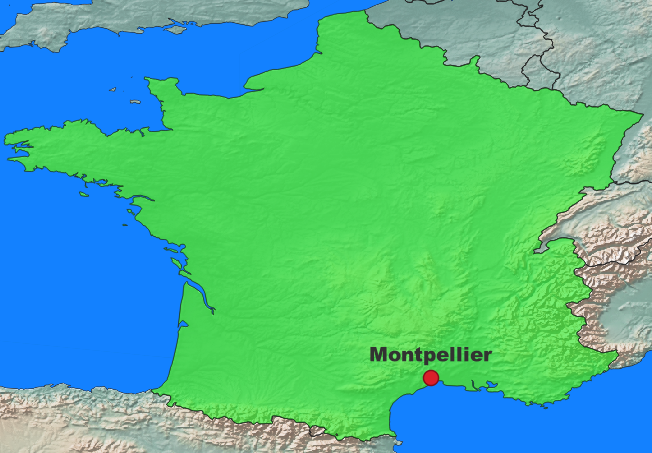 Montpellier Lage Frankreich