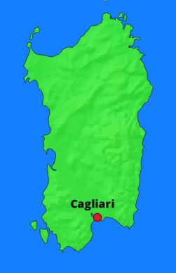 Cagliari Lage Sardinien