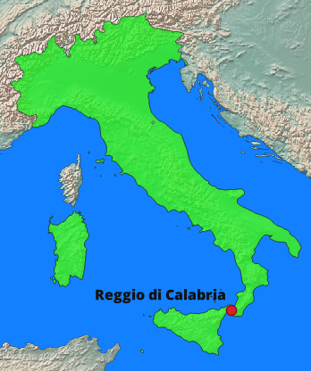 Reggio Calabria Lage Italien