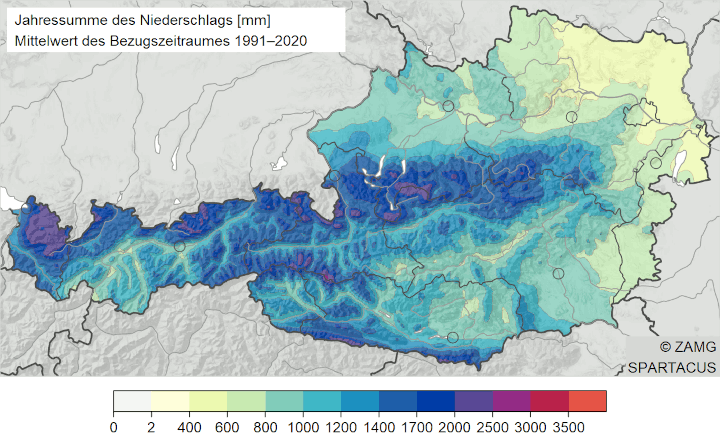 Österreich Niederschlag