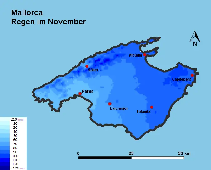 Mallorca Wetter Im November Temperatur Und Regen