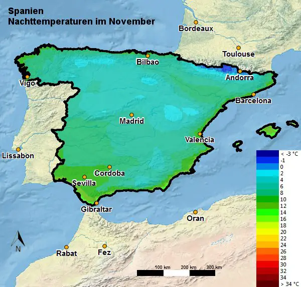 Spanien Wetter Klima Im November Temperatur Regen